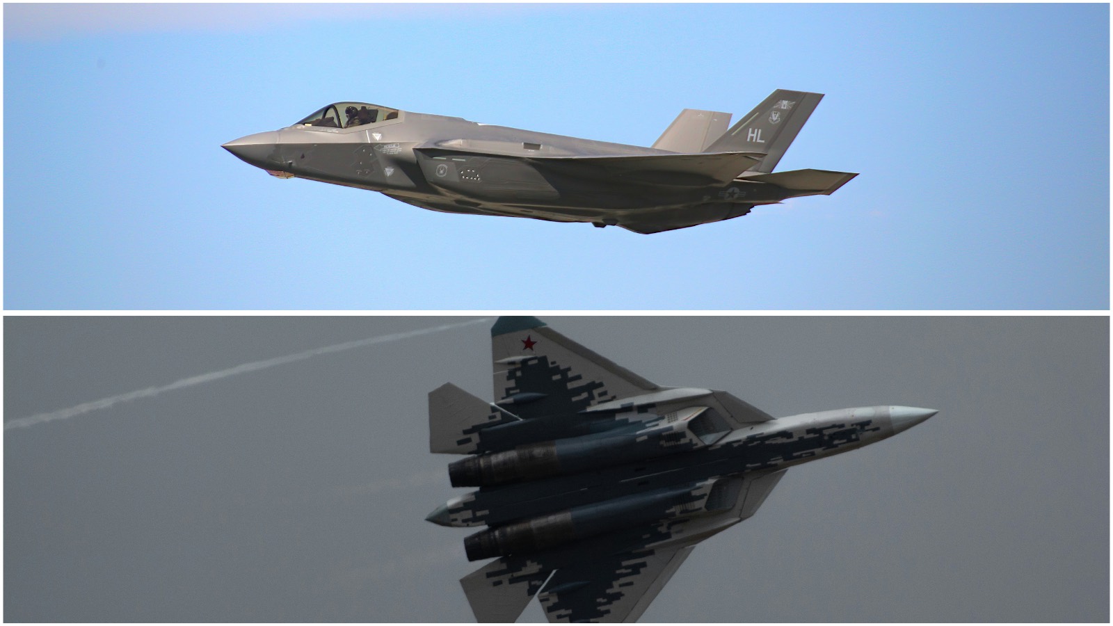 F-35 vs Su-57: comparativa de los cazas de quinta generación — imagen de cabecera del artículo